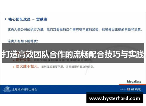 打造高效团队合作的流畅配合技巧与实践